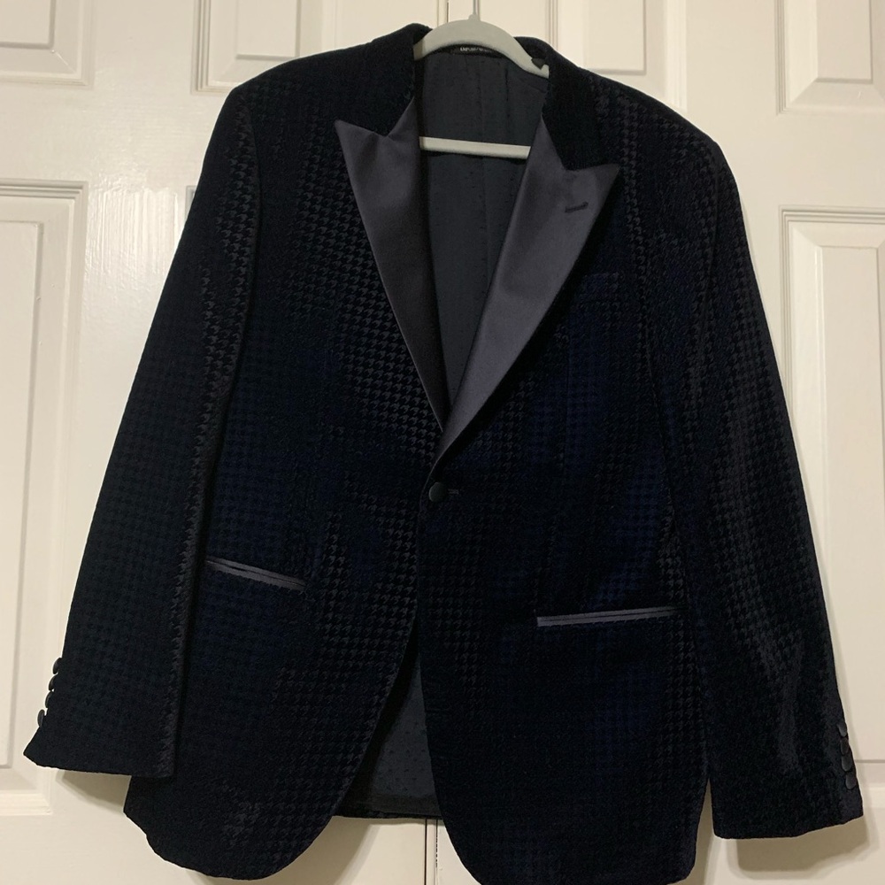 Emporio Armani Blue Sport Coat Classic Design